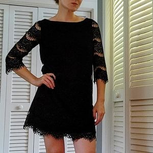 ZARA Black lace MINI dress